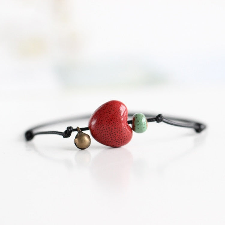 Peris Gems Ceramic Heart Anklet for Women | Handmade Anklets for Women SHEIN Amazon Temu