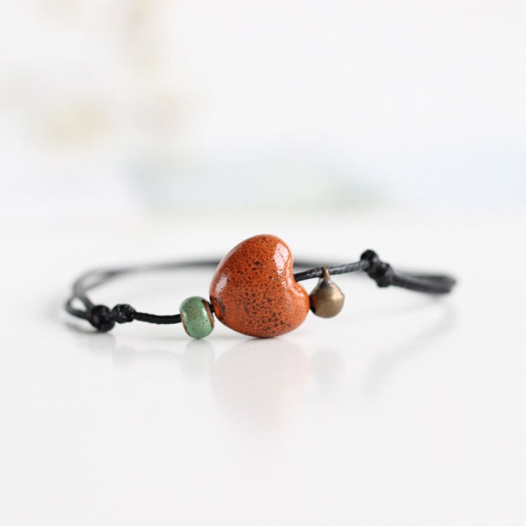 Peris Gems Ceramic Heart Anklet for Women | Handmade Anklets for Women SHEIN Amazon Temu