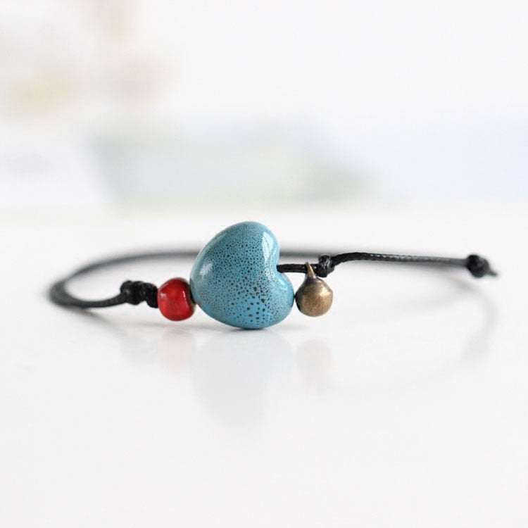 Peris Gems Ceramic Heart Anklet for Women | Handmade Anklets for Women SHEIN Amazon Temu