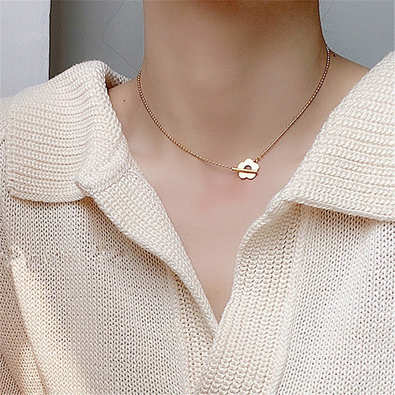 Peris Gems Chic Daisy Flower Pendant Necklace for Women SHEIN Amazon Temu