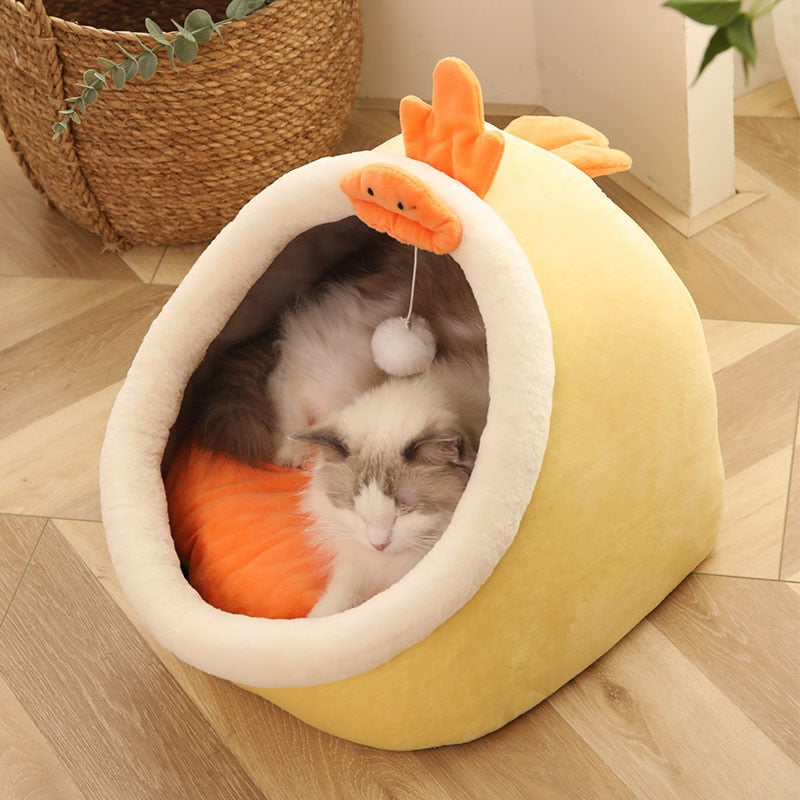 Peris Gems Chick / S (31X30X28cm) Cat Bed for Indoor Cats | Cozy Cat Bed with Ball SHEIN Amazon Temu