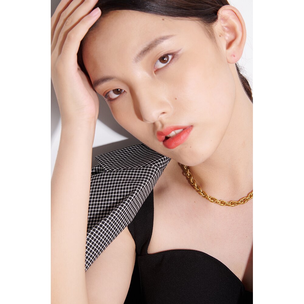 Peris Gems Chunky Gold Twisted Fence Metal Chain Necklace Unisex SHEIN Amazon Temu
