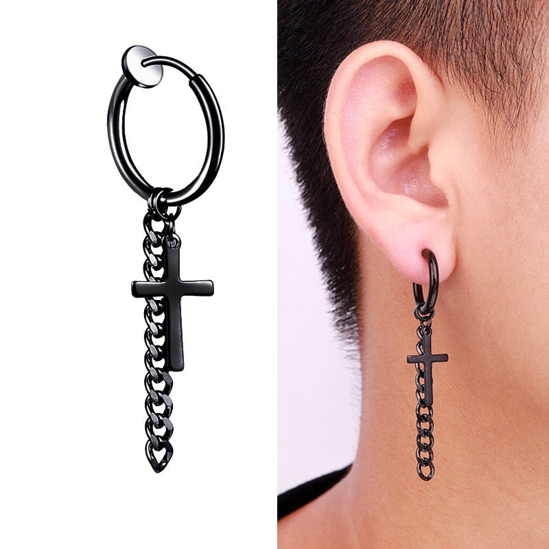 Peris Gems Clasp Dangle Earrings for Women | Black Goth Earrings SHEIN Amazon Temu