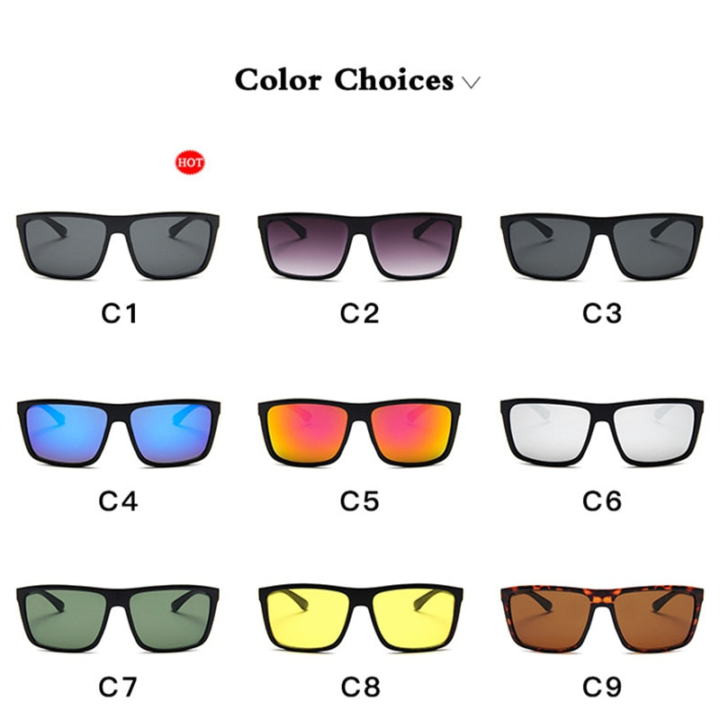 Peris Gems Classic Designer Square UV400 Sunglasses for Men SHEIN Amazon Temu