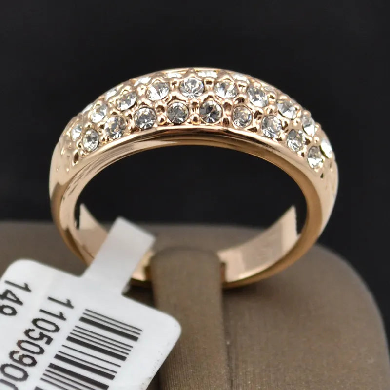 Peris Gems Classic Rose Gold Diamond Studded Ring for Women SHEIN Amazon Temu