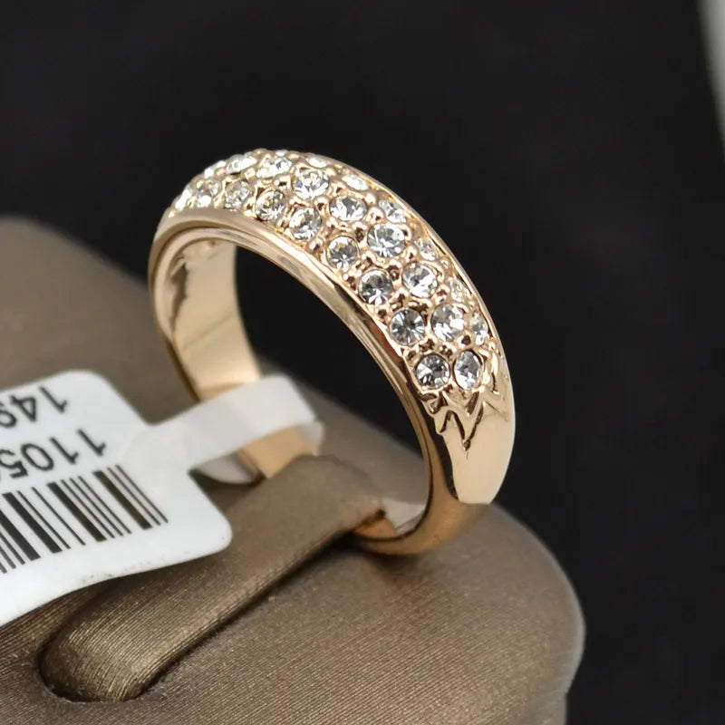 Peris Gems Classic Rose Gold Diamond Studded Ring for Women SHEIN Amazon Temu