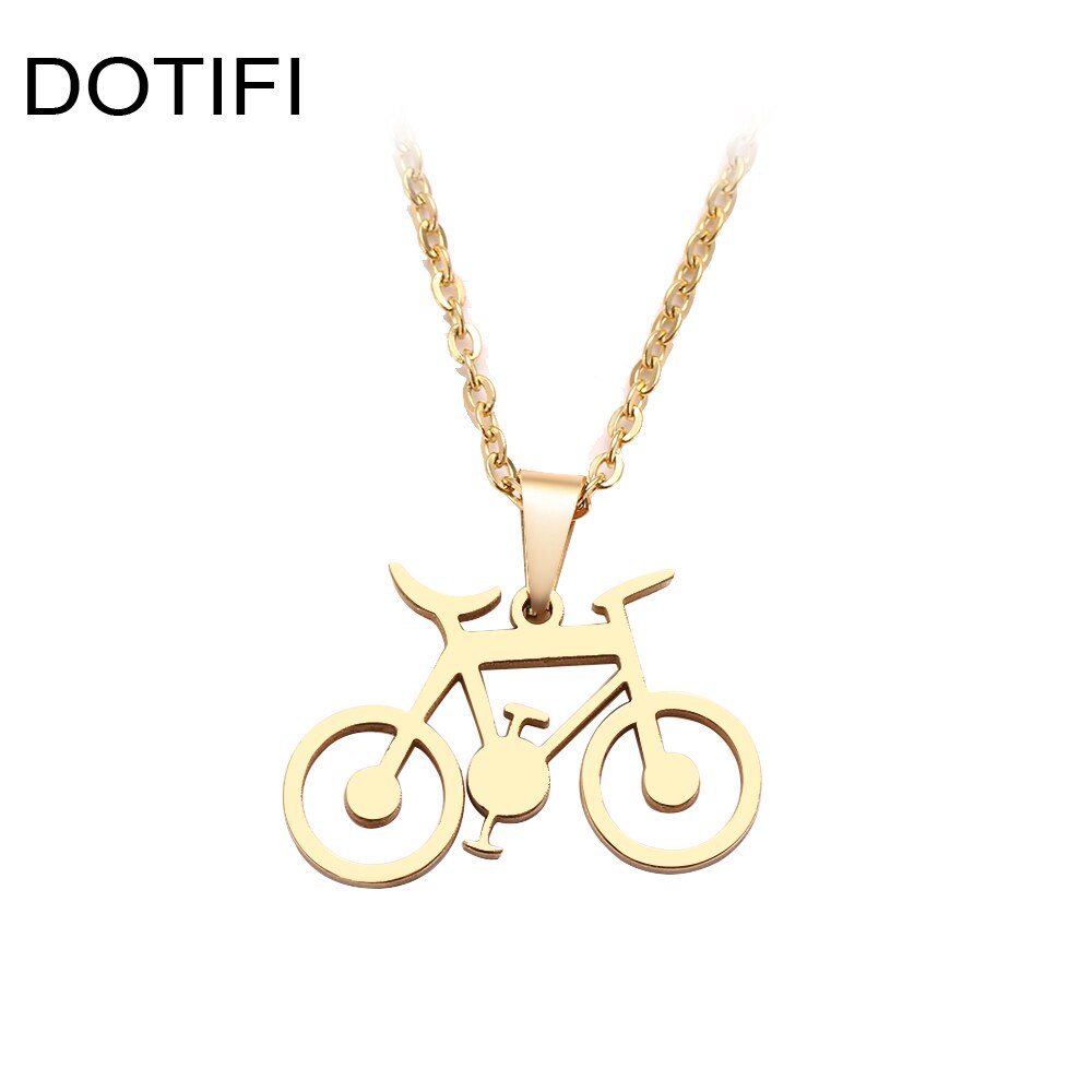 Peris Gems Classic Stainless Steel Bicycle Pendant Necklaces Unisex SHEIN Amazon Temu