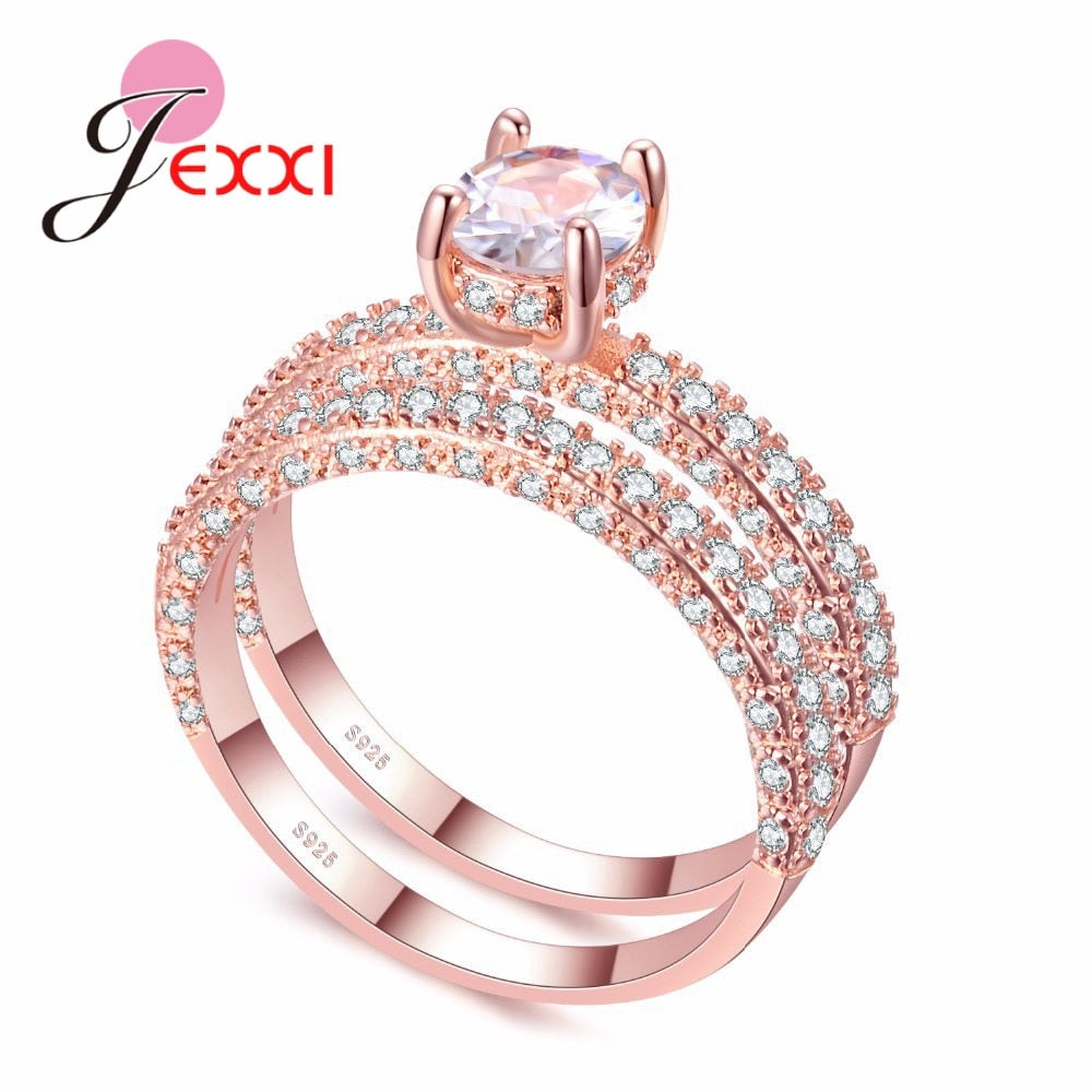 Peris Gems Clawed Diamond 925 Silver Engagement Ring for Women SHEIN Amazon Temu