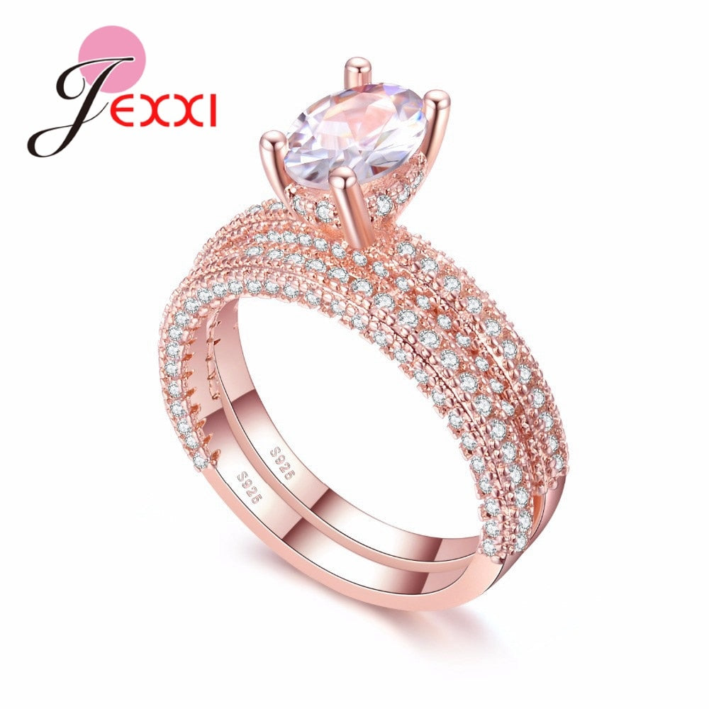 Peris Gems Clawed Diamond 925 Silver Engagement Ring for Women SHEIN Amazon Temu