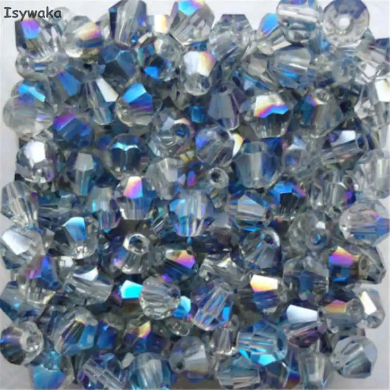 Peris Gems Clear Blue Glass Bead 100pc Loose Spacer Stones for DIY Jewelry SHEIN Amazon Temu