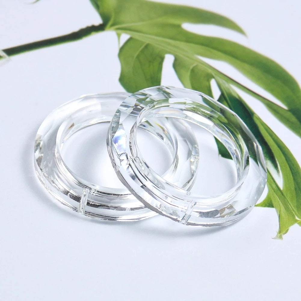 Peris Gems Clear Glass Suncatcher Chandelier | Crystal 2PCS 50MM Ring SHEIN Amazon Temu