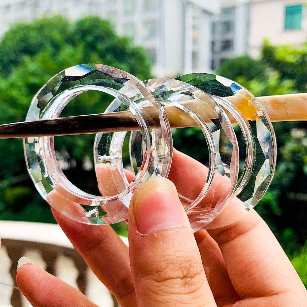 Peris Gems Clear Glass Suncatcher Chandelier | Crystal 2PCS 50MM Ring SHEIN Amazon Temu