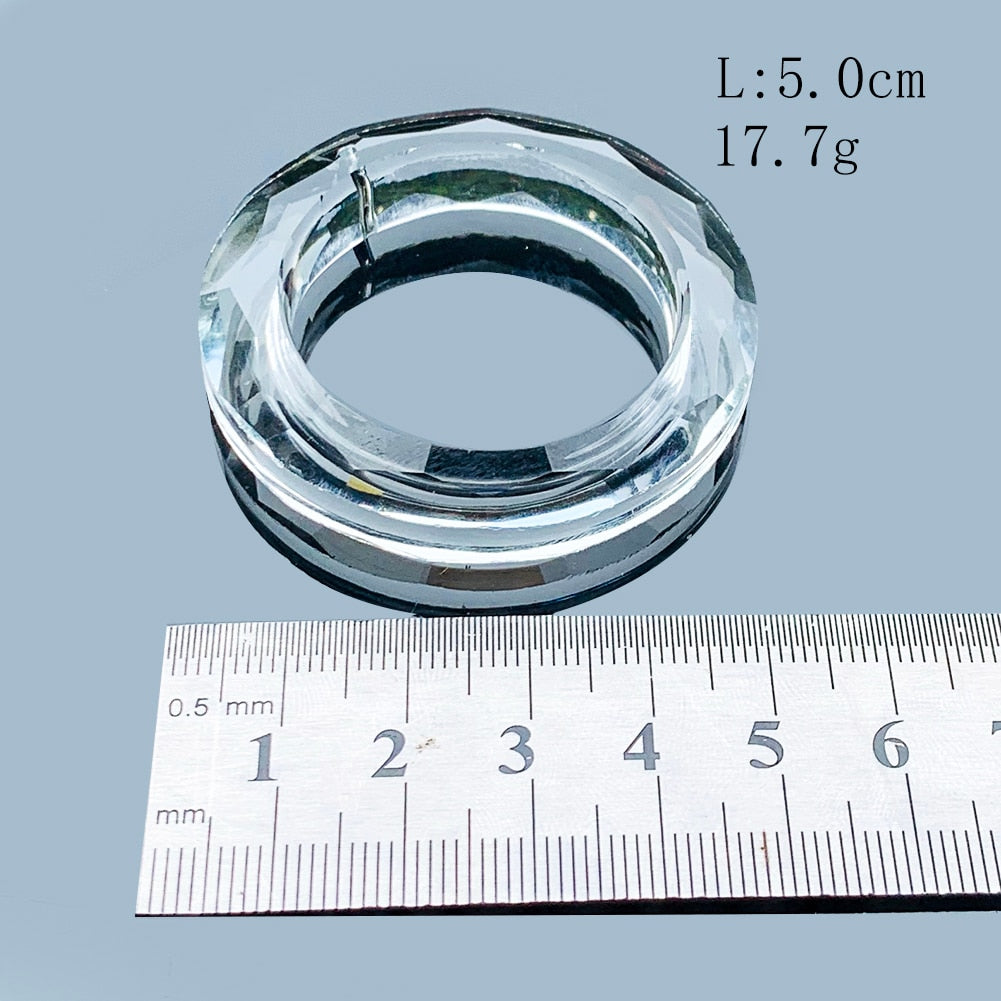 Peris Gems Clear Glass Suncatcher Chandelier | Crystal 2PCS 50MM Ring SHEIN Amazon Temu