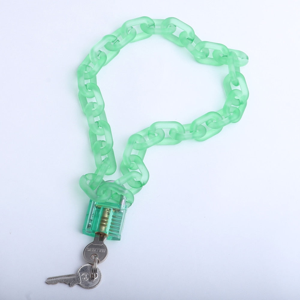 Peris Gems Clear Resin Acrylic Padlock Pendant Choker Necklaces for Women Clear Resin Acrylic Padlock Pendant Choker Necklaces Women SHEIN Amazon Temu