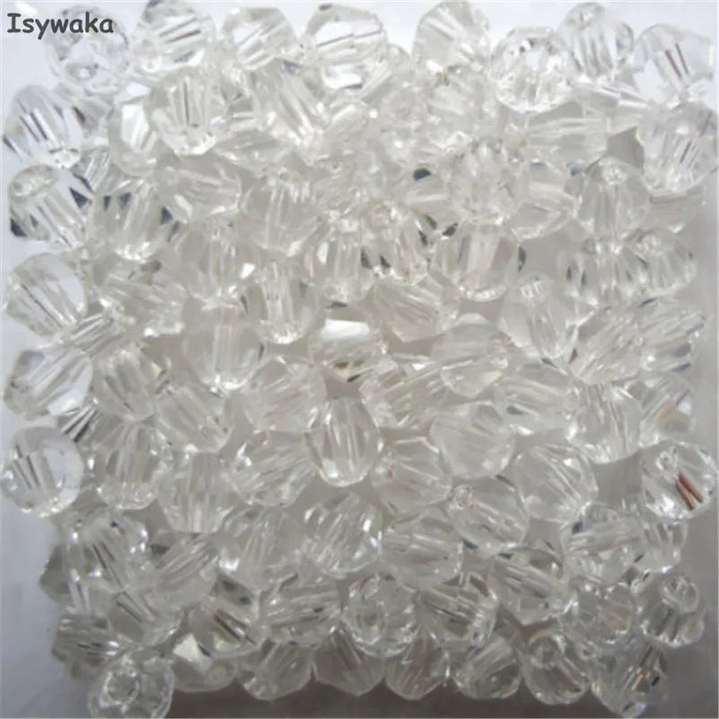 Peris Gems Clear White Glass Bead 100pc Loose Spacer Stones for DIY Jewelry SHEIN Amazon Temu