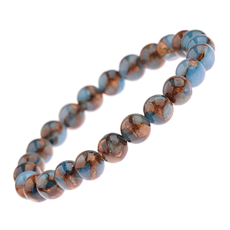 Peris Gems Cloisonne Charka Energy Beads Bracelets Unisex 8MM Wide SHEIN Amazon Temu