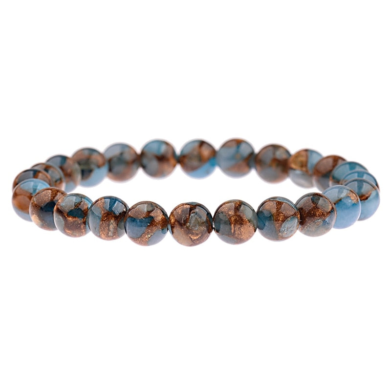 Peris Gems Cloisonne Charka Energy Beads Bracelets Unisex 8MM Wide SHEIN Amazon Temu