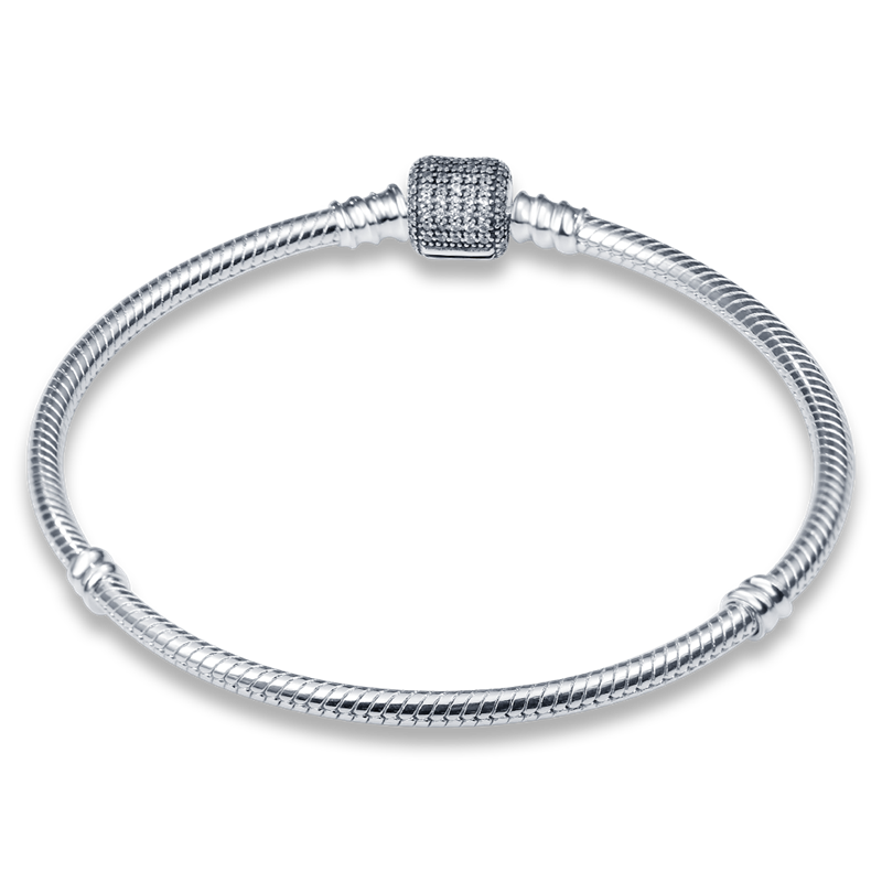 Peris Gems CMB058 / 18cm Sterling Silver Snake Chain Bracelets for Women | Sliding Bangle SHEIN Amazon Temu