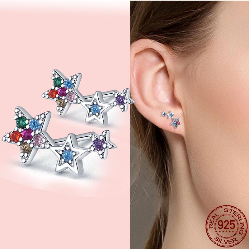 Peris Gems CME029-3 Round Zirconia Pave Earrings for Women | 925 Sterling Silver Dangle Earrings Round Zirconia Pave Earrings for Women | 925 Sterling Silver SHEIN Amazon Temu