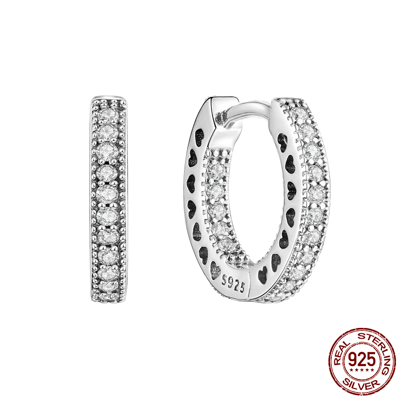 Peris Gems CME1424 Round Zirconia Pave Earrings for Women | 925 Sterling Silver Dangle Earrings Round Zirconia Pave Earrings for Women | 925 Sterling Silver SHEIN Amazon Temu