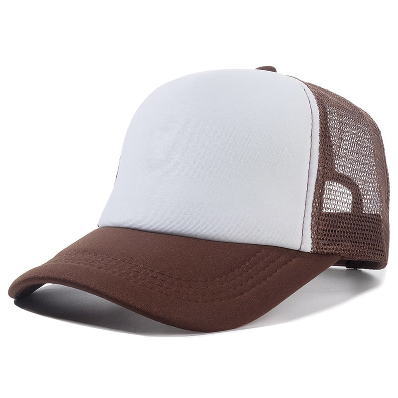Peris Gems Coffee White / 54cm-60cm Casual Plain Mesh Baseball Cap Unisex | Adjustable Snapback Hats Casual Plain Mesh Baseball Cap Unisex | Adjustable Hats SHEIN Amazon Temu