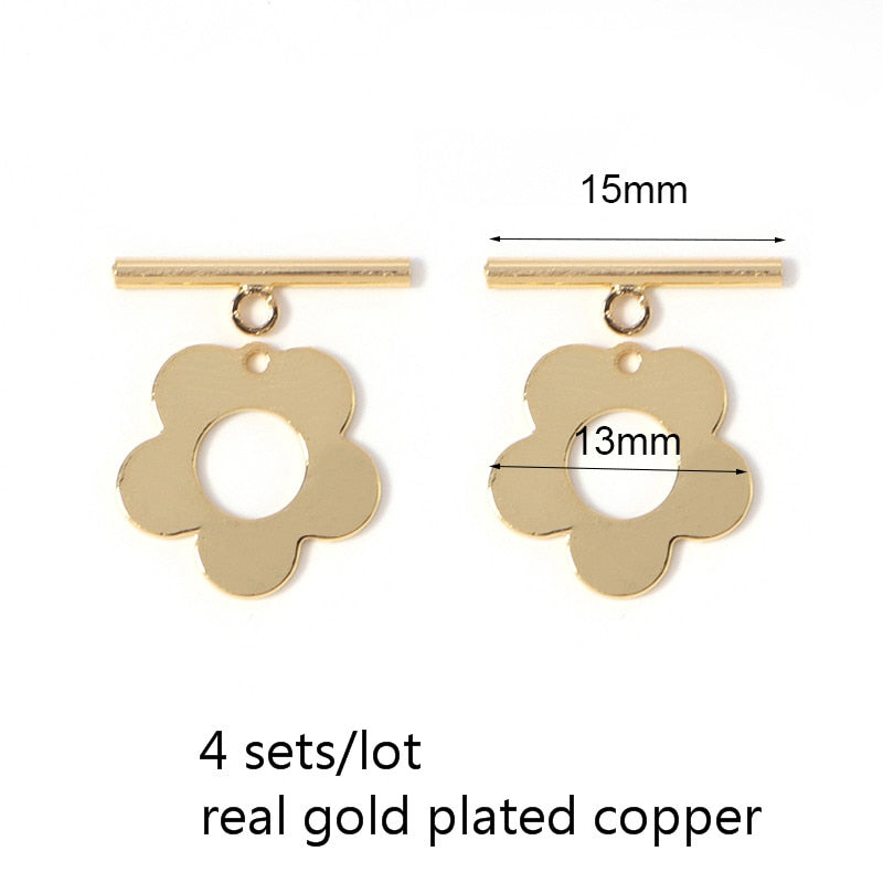 Peris Gems Copper 4 sets 1 Irregular Curved OT Toggle Clasps for DIY Jewelry Making SHEIN Amazon Temu