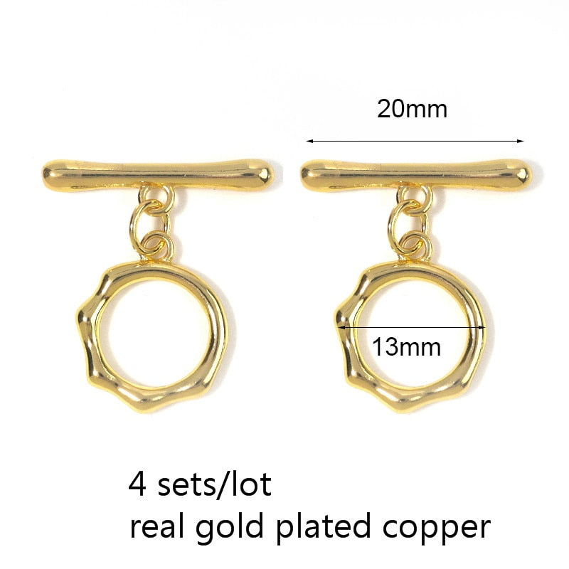 Peris Gems Copper 4 sets 11 Irregular Curved OT Toggle Clasps for DIY Jewelry Making SHEIN Amazon Temu