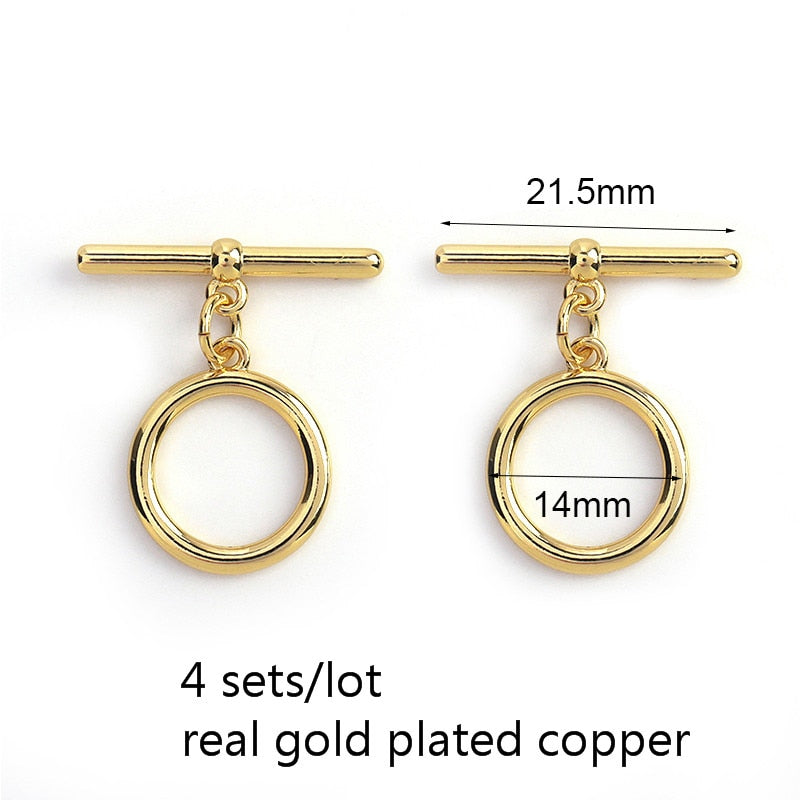 Peris Gems Copper 4 sets 3 Irregular Curved OT Toggle Clasps for DIY Jewelry Making SHEIN Amazon Temu