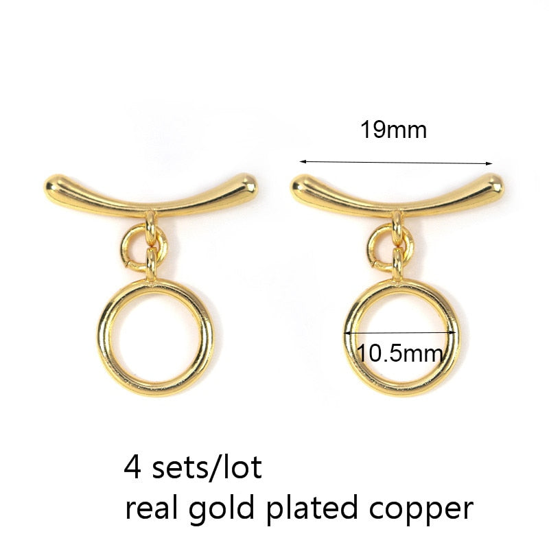 Peris Gems Copper 4 sets 6 Irregular Curved OT Toggle Clasps for DIY Jewelry Making SHEIN Amazon Temu