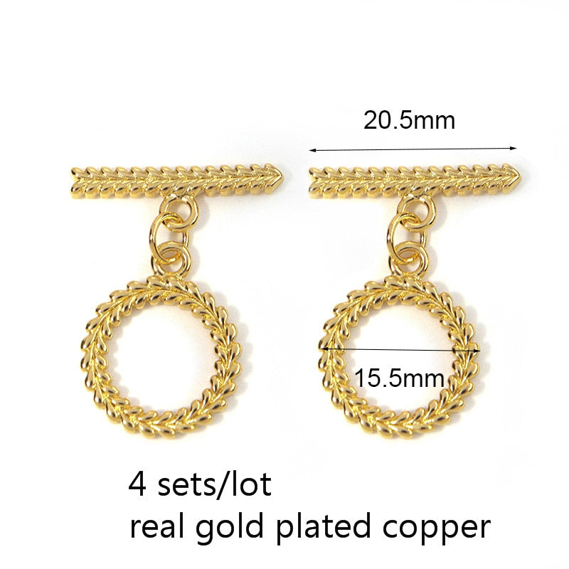 Peris Gems Copper 4 sets 7 Irregular Curved OT Toggle Clasps for DIY Jewelry Making SHEIN Amazon Temu