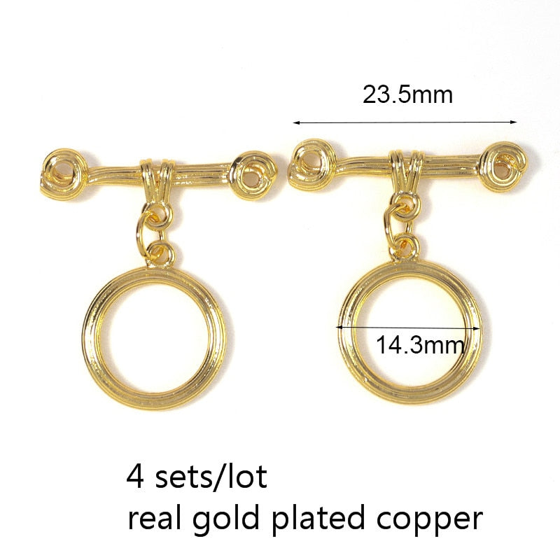 Peris Gems Copper 4 sets 8 Irregular Curved OT Toggle Clasps for DIY Jewelry Making SHEIN Amazon Temu