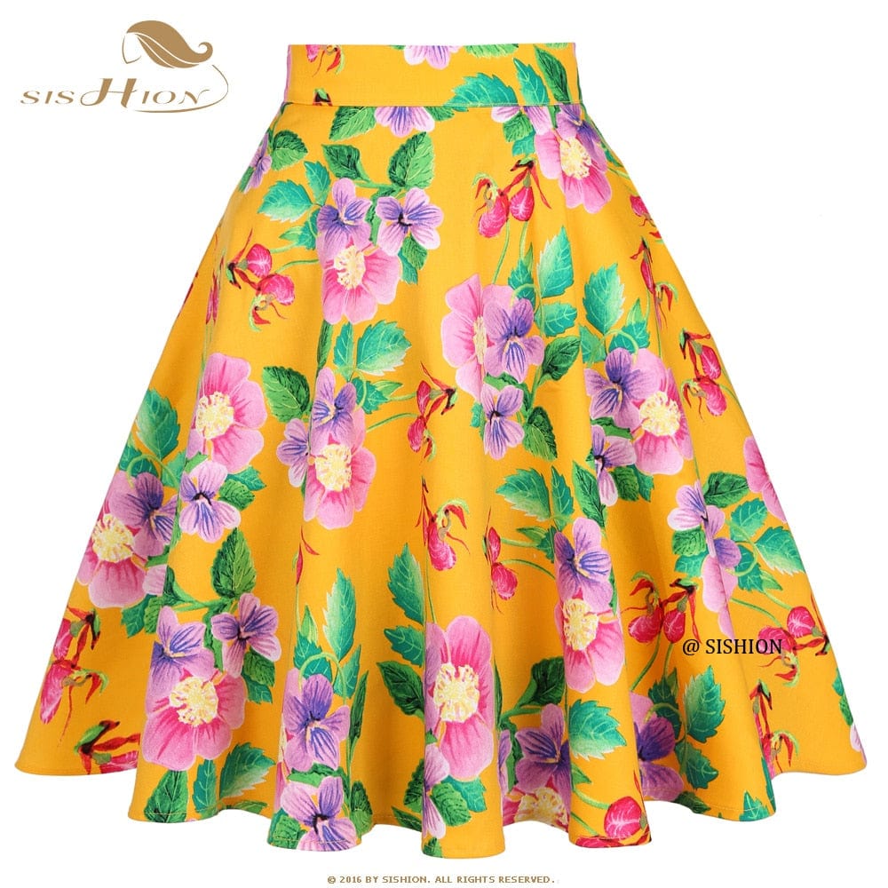 Peris Gems Cotton Midi Skirt Collection for Women | Floral Polka Dot Skirts SHEIN Amazon Temu