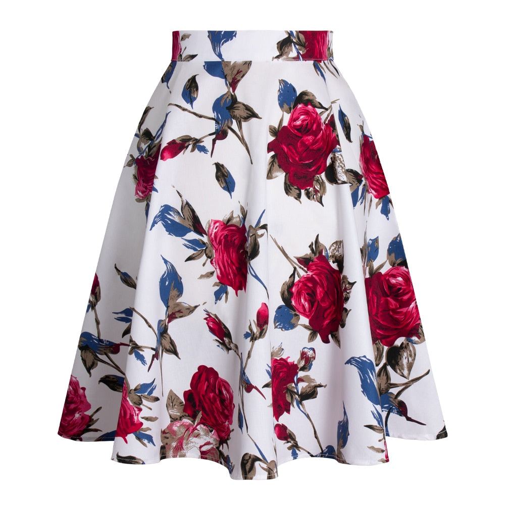Peris Gems Cotton Midi Skirt Collection for Women | Floral Polka Dot Skirts SHEIN Amazon Temu