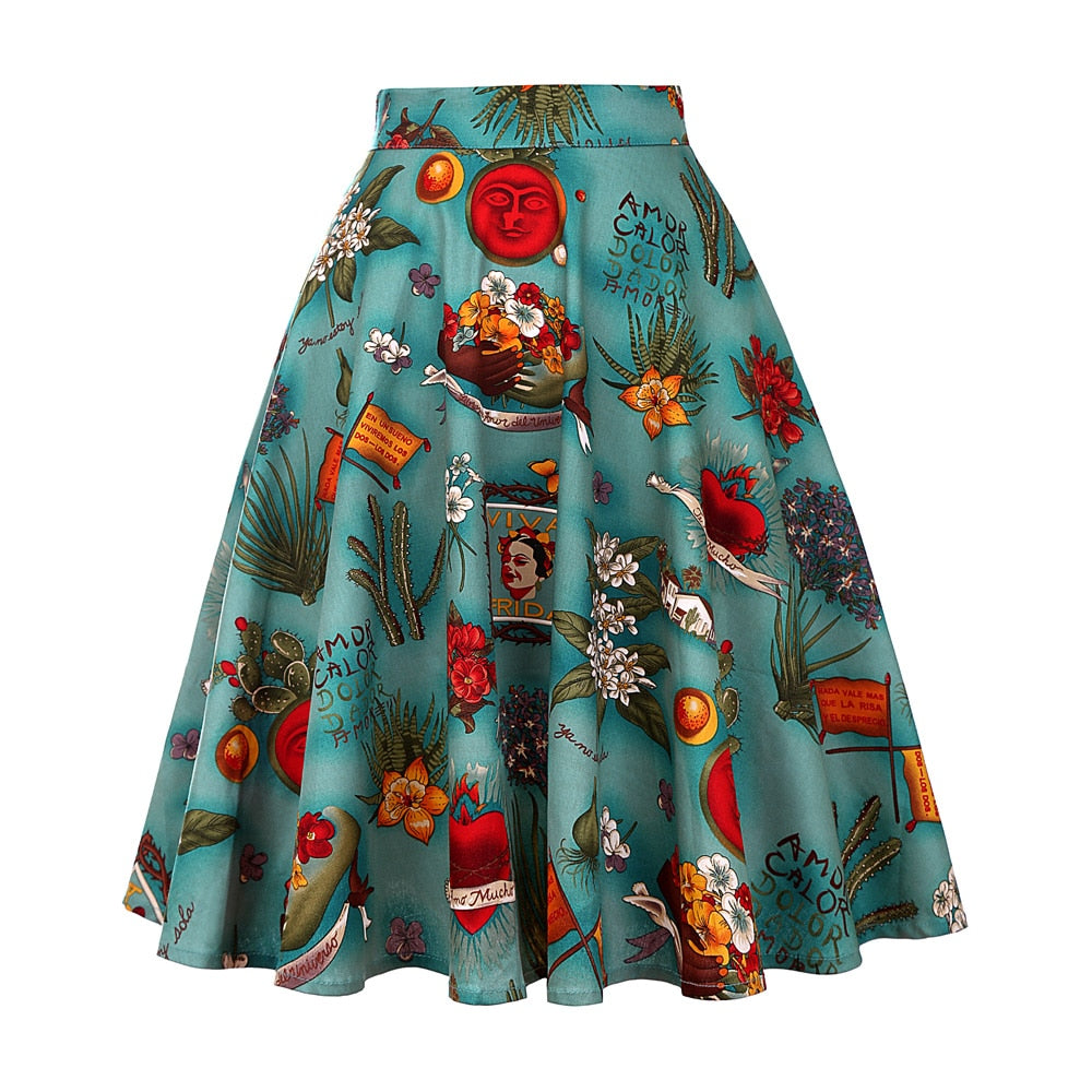 Peris Gems Cotton Midi Skirt Collection for Women | Floral Polka Dot Skirts SHEIN Amazon Temu