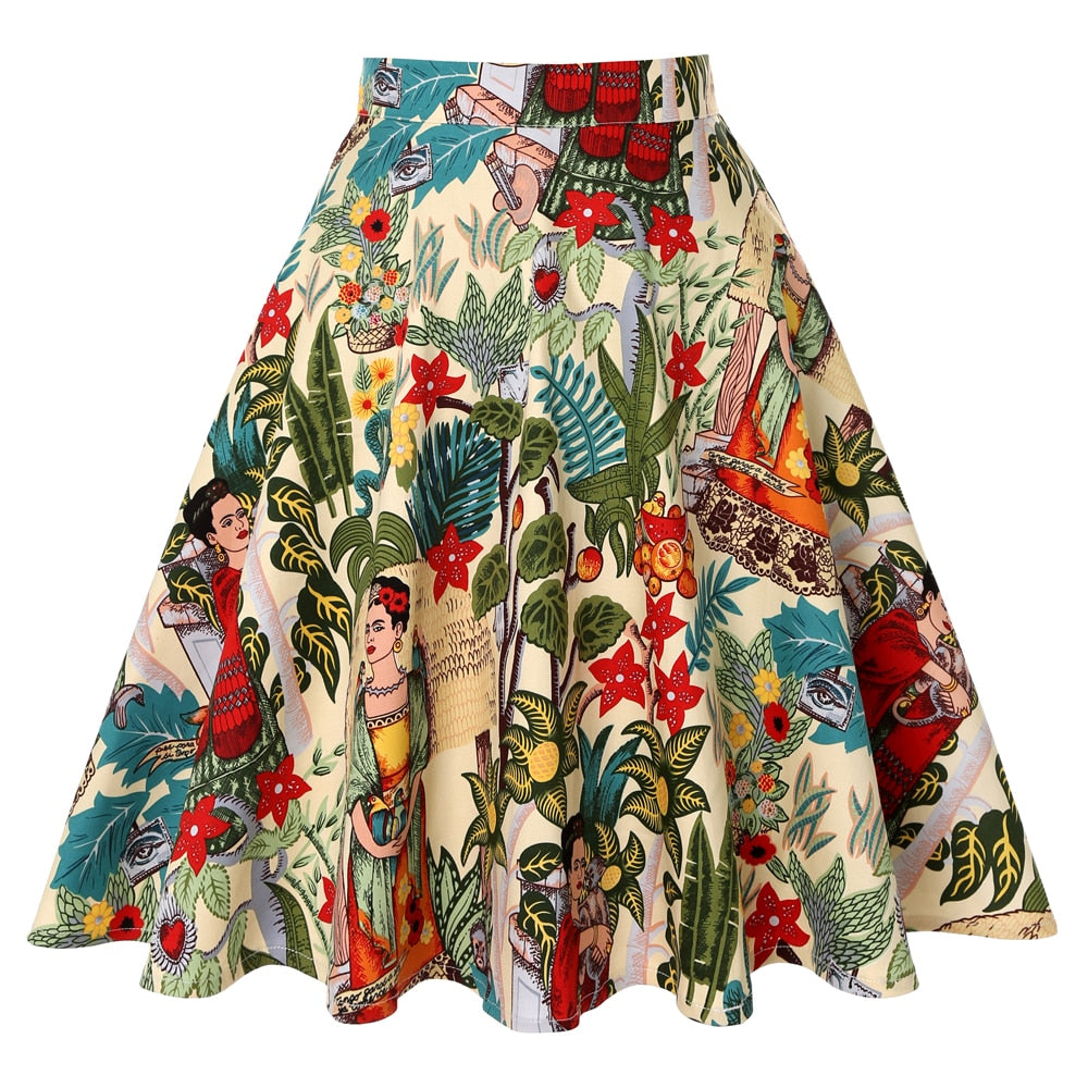 Peris Gems Cotton Midi Skirt Collection for Women | Floral Polka Dot Skirts SHEIN Amazon Temu