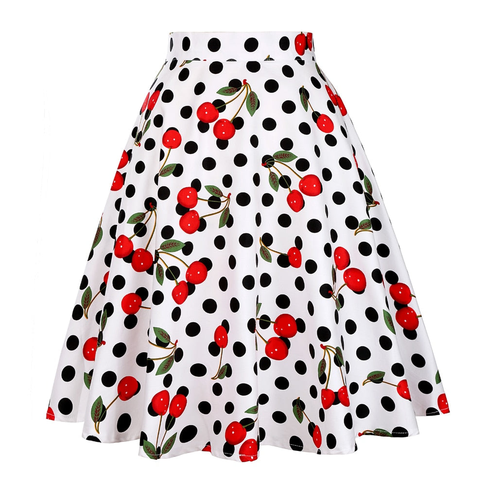 Peris Gems Cotton Midi Skirt Collection for Women | Floral Polka Dot Skirts SHEIN Amazon Temu