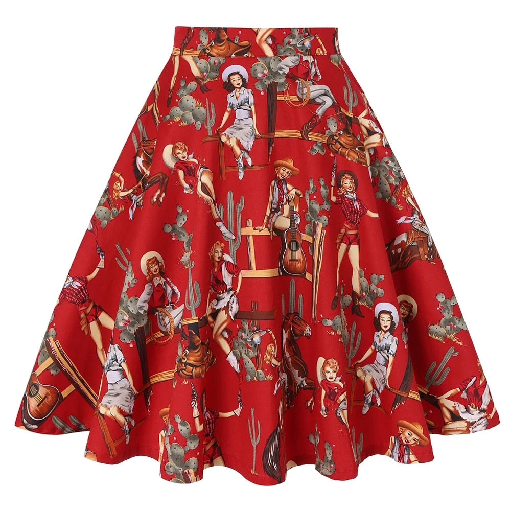 Peris Gems Cotton Midi Skirt Collection for Women | Floral Polka Dot Skirts SHEIN Amazon Temu