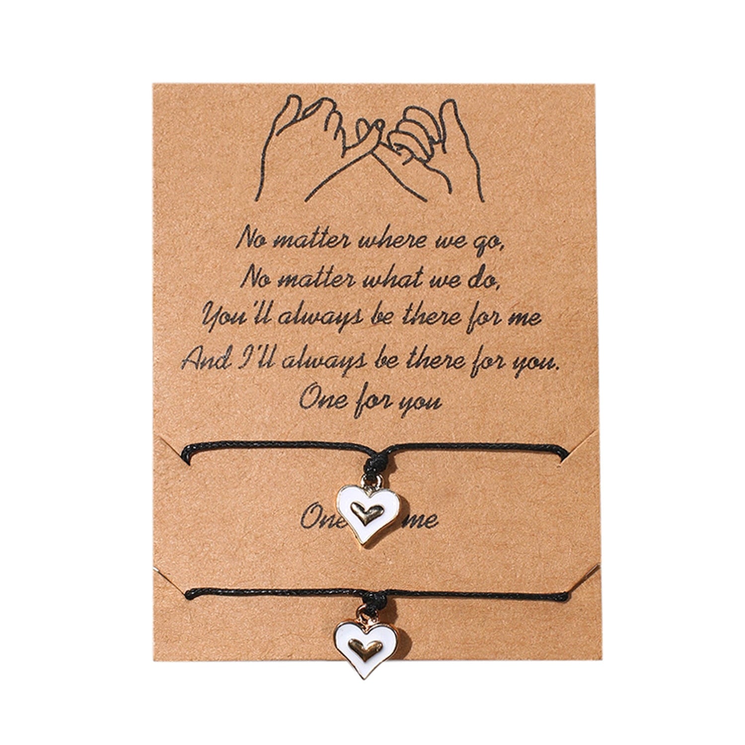 Peris Gems Couples 2pc Love Bracelet Set | Braided Rope Charm Bracelets SHEIN Amazon Temu