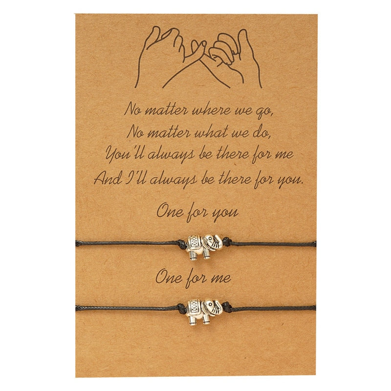 Peris Gems Couples 2pc Love Bracelet Set | Braided Rope Charm Bracelets SHEIN Amazon Temu