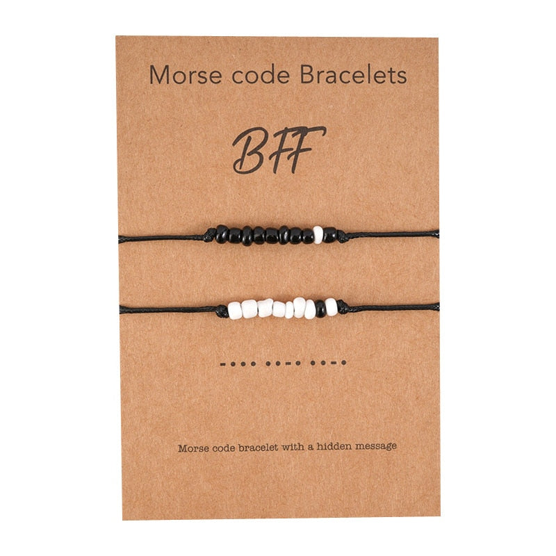 Peris Gems Couples 2pc Love Bracelet Set | Braided Rope Charm Bracelets SHEIN Amazon Temu
