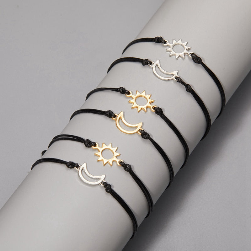 Peris Gems Couples 2pc Love Bracelet Set | Braided Rope Charm Bracelets SHEIN Amazon Temu