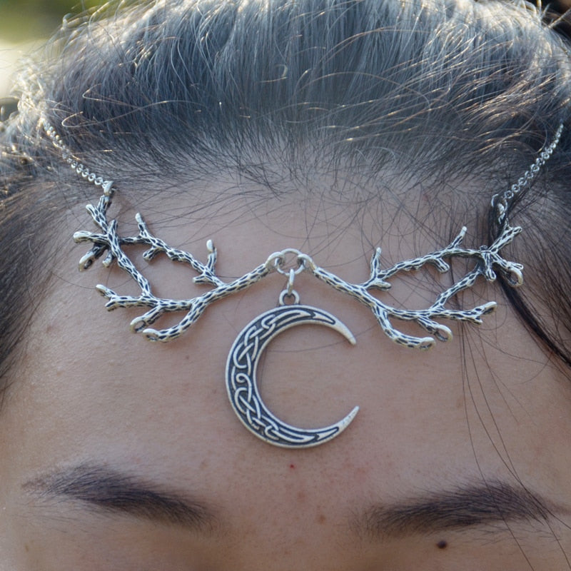 Peris Gems Crescent Moon Headband | Silver Hair Accessories for Women SHEIN Amazon Temu