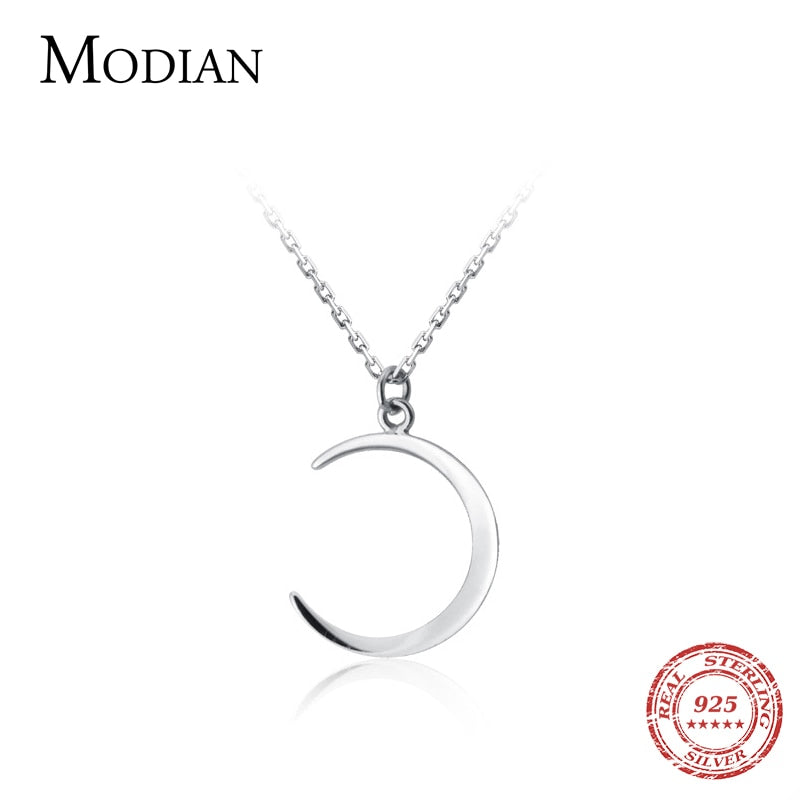 Peris Gems Crescent Moon Pendant Necklace for Women | Sterling Silver SHEIN Amazon Temu