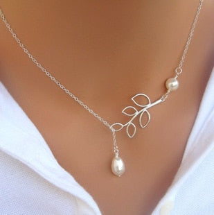 Peris Gems Cross Leaves Simulated Pearl Pendant Necklace SHEIN Amazon Temu