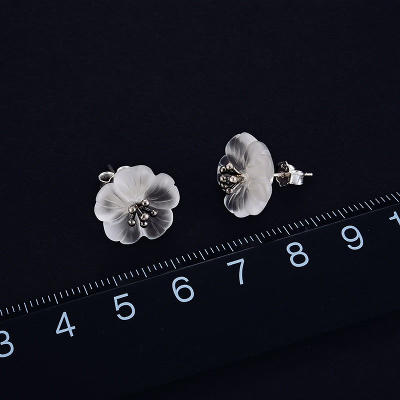 Peris Gems Crystal Daisy Flower Stud Earrings for Women | Rose Flower Earrings Crystal Daisy Flower Stud Earrings | Rose Flower Earrings SHEIN Amazon Temu