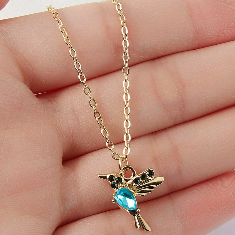 Peris Gems Crystal Hummingbird Necklaces for Women | Gold Necklace SHEIN Amazon Temu