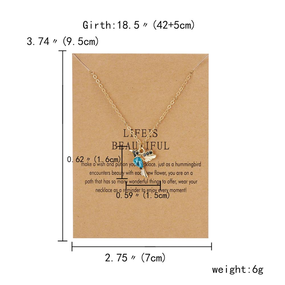 Peris Gems Crystal Hummingbird Necklaces for Women | Gold Necklace SHEIN Amazon Temu