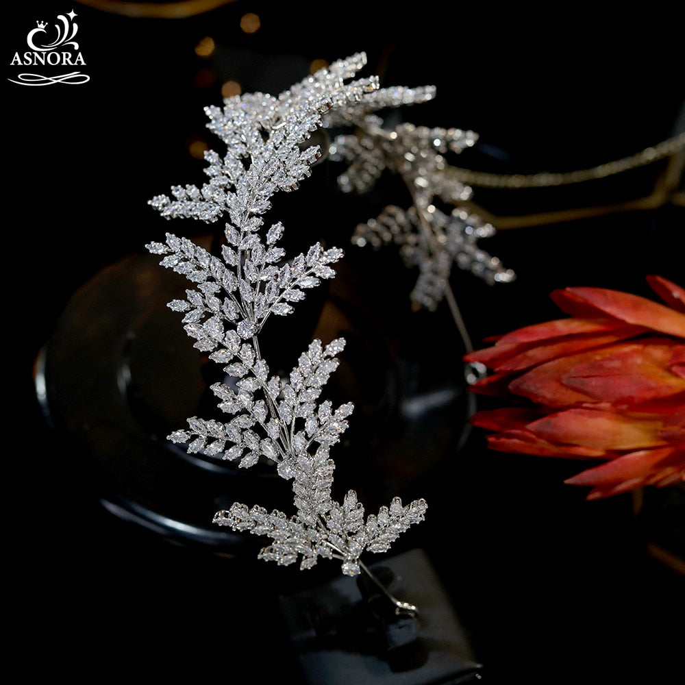 Peris Gems Crystal Leaf Bridal Hair Band Accessories for Women SHEIN Amazon Temu
