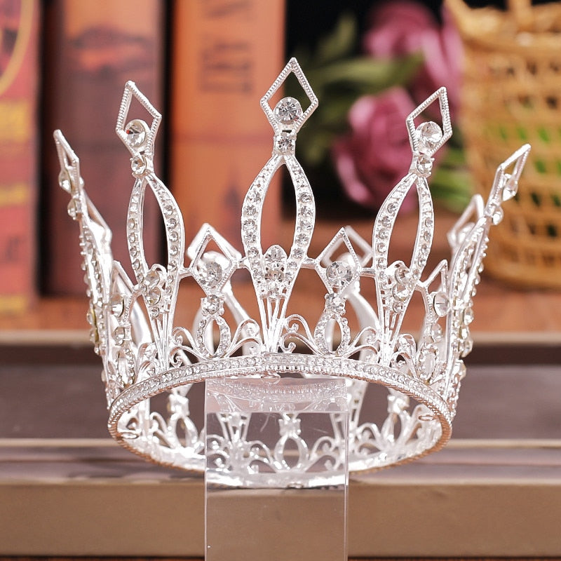 Peris Gems Crystal Rhinestone Crown Tiaras for Women | Diamond Hair Accessories Crystal Rhinestone Crown Tiaras for Women | Hair Accessories SHEIN Amazon Temu
