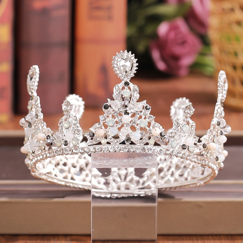 Peris Gems Crystal Rhinestone Crown Tiaras for Women | Diamond Hair Accessories Crystal Rhinestone Crown Tiaras for Women | Hair Accessories SHEIN Amazon Temu